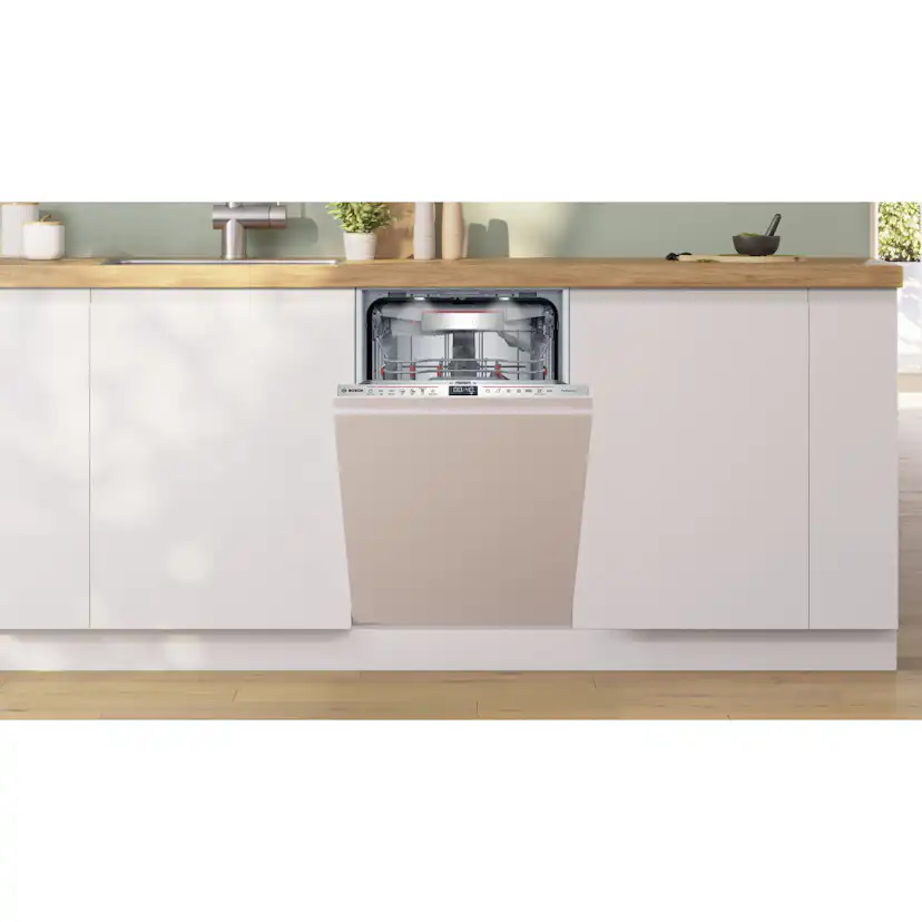 Integrerad Diskmaskin Bosch SPV6ZMX17E Serie 6 45 cm med Zeolith®torkning och WiFi