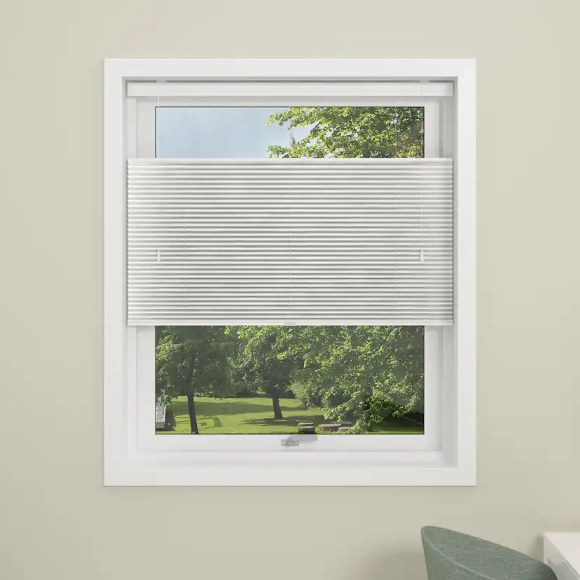 Plisségardin Debel Touch Split Ljusavskärmande