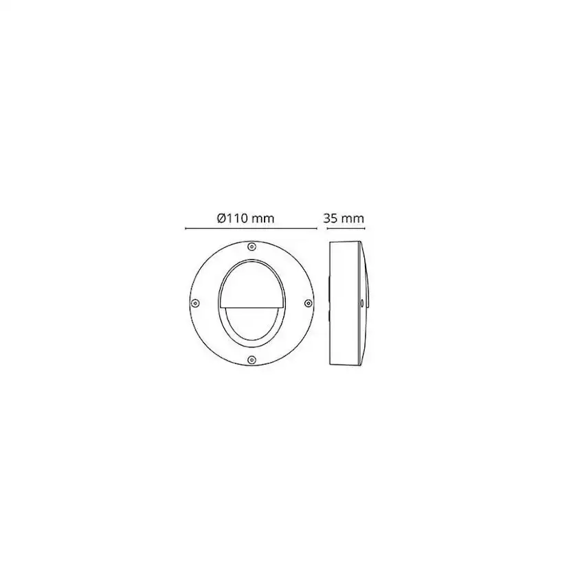 Downlight SG ARMATUREN Callisto Wall Gr 3000K