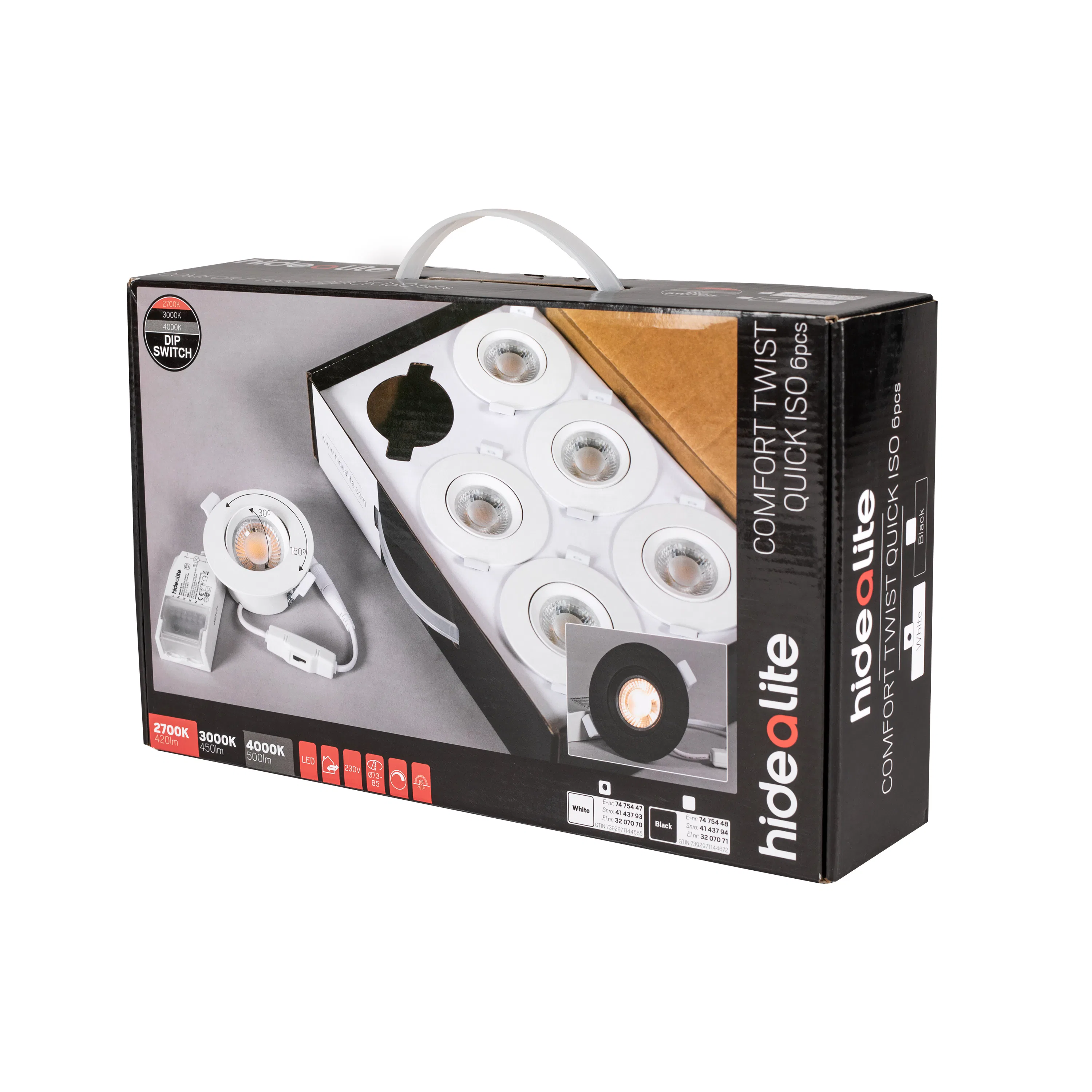 Allround-downlight Hide-A-Lite DL Comfort Twist ISO 6-p