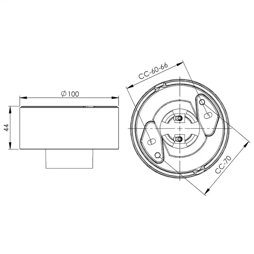 Armatursockel Ifö Electric IP20 Rak E27 84,5 cm