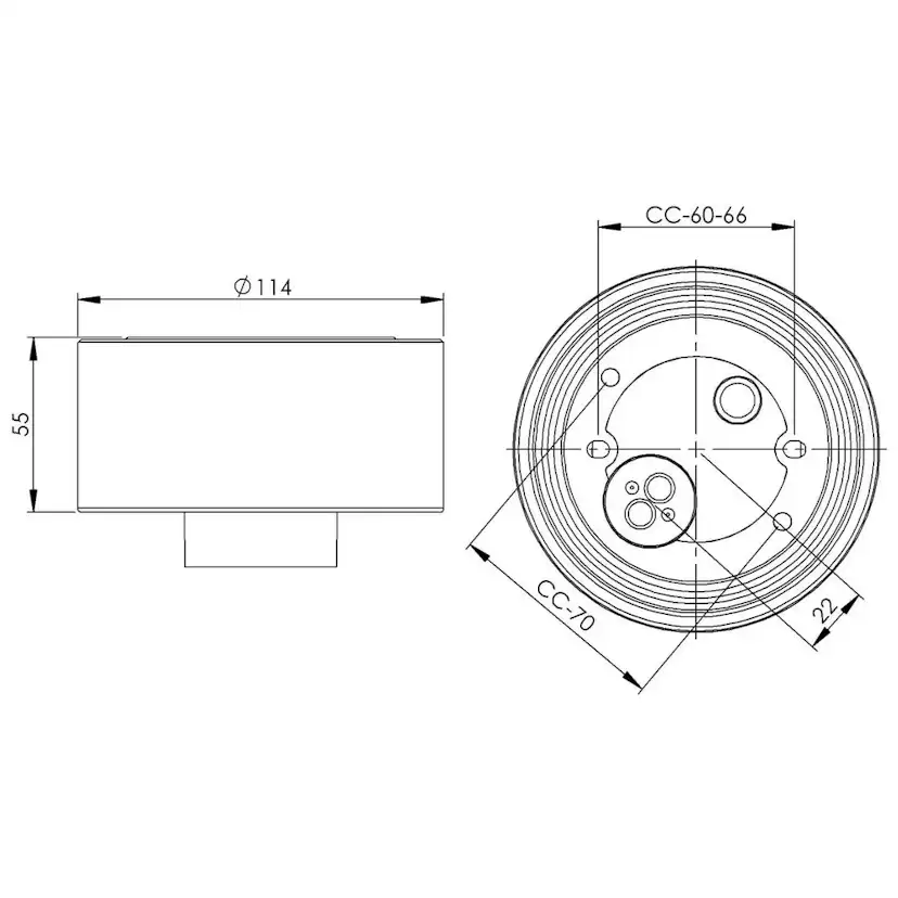 Armatursockel Ifö Electric IP54 Rak E27 60 W