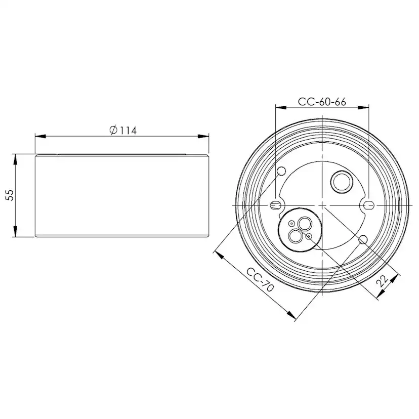 Vägg-/Taklampa Ifö Electric Sockel 99 mm IP54 Gx53