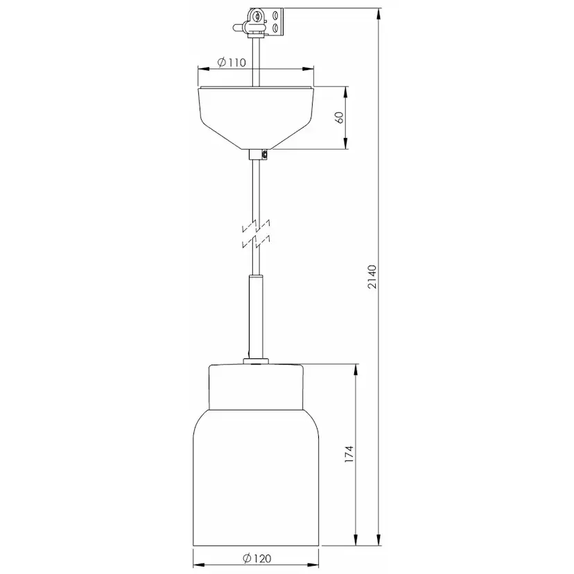 Taklampa Ifö Electric Smycka Tova Klarglas