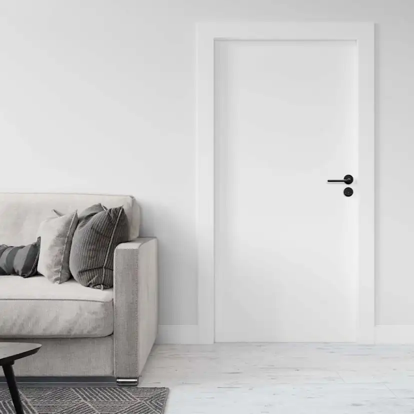 Dörrhandtag Beslag Design Moza Mattsvart med Nyckelskylt