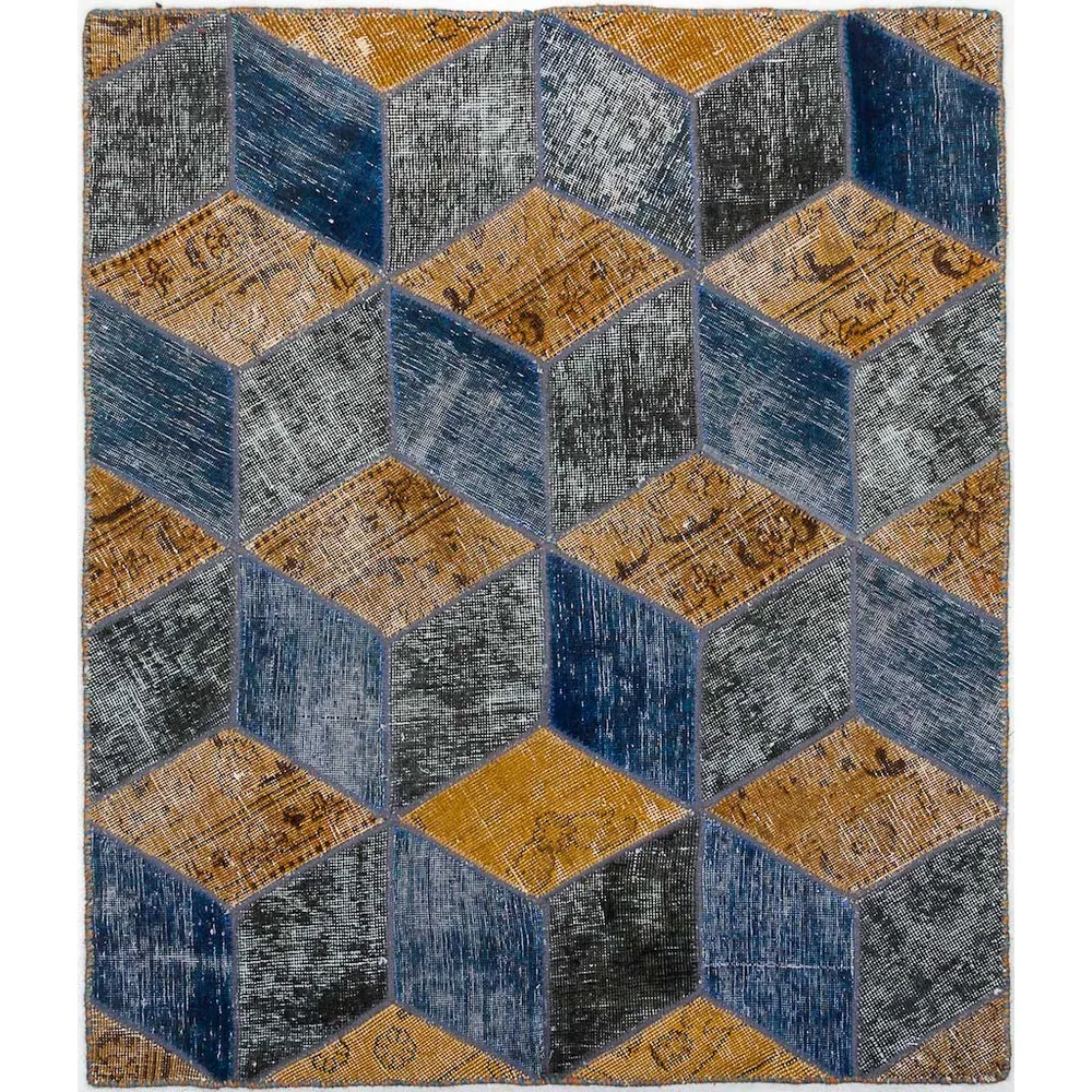 Persisk Patchworkmatta Arkiio Ull/Garn Tabriz 105x122