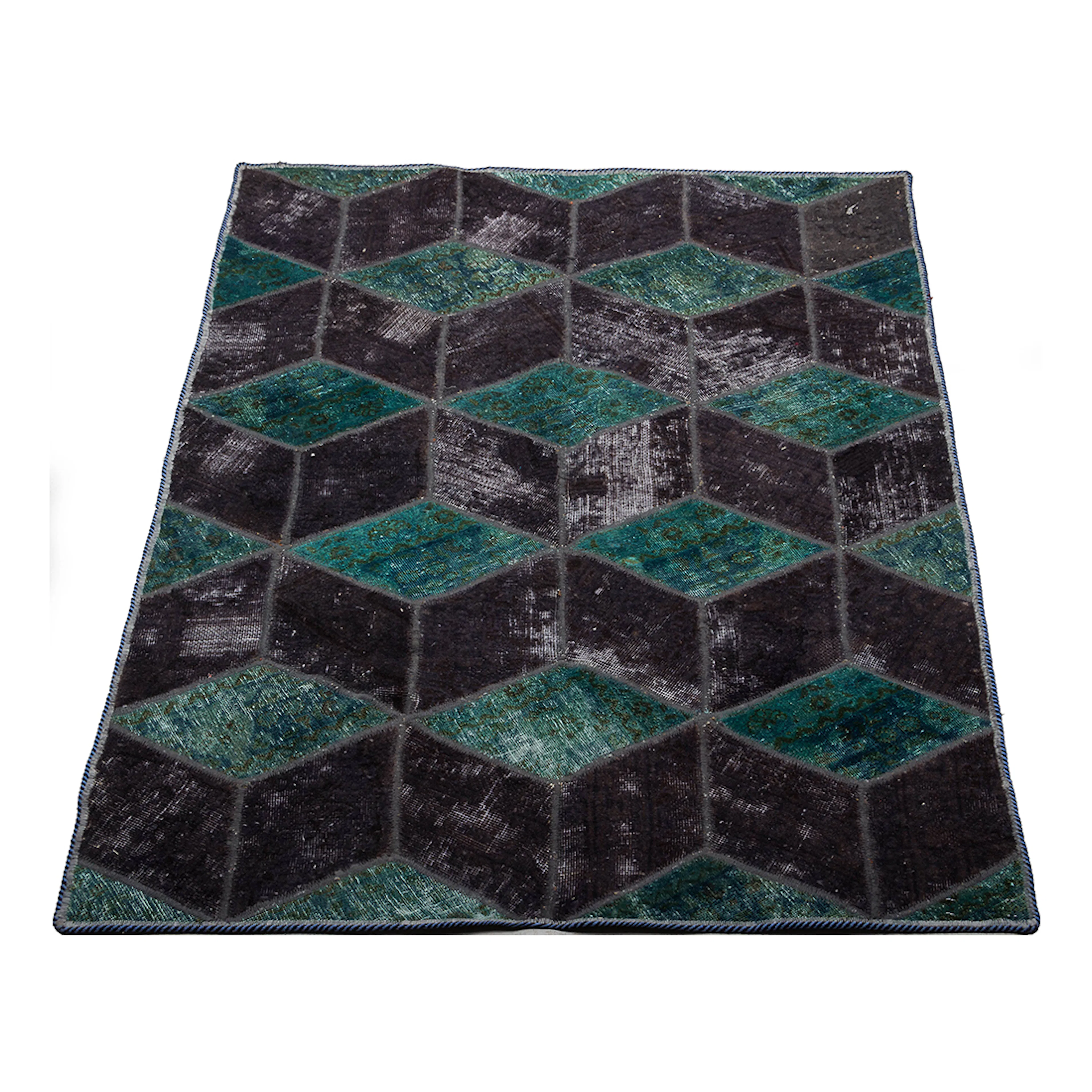 Persisk Patchworkmatta D-sign Handknuten 750649