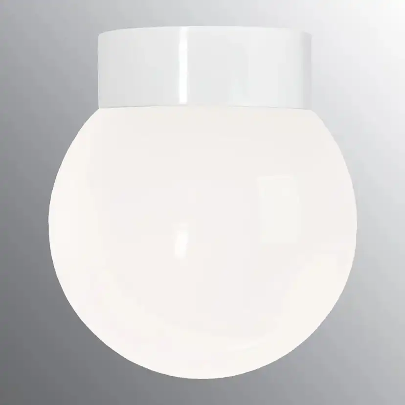 Vägg-/Taklampa Ifö Electric Classic Glob 200 Blank Rak IP44 E27