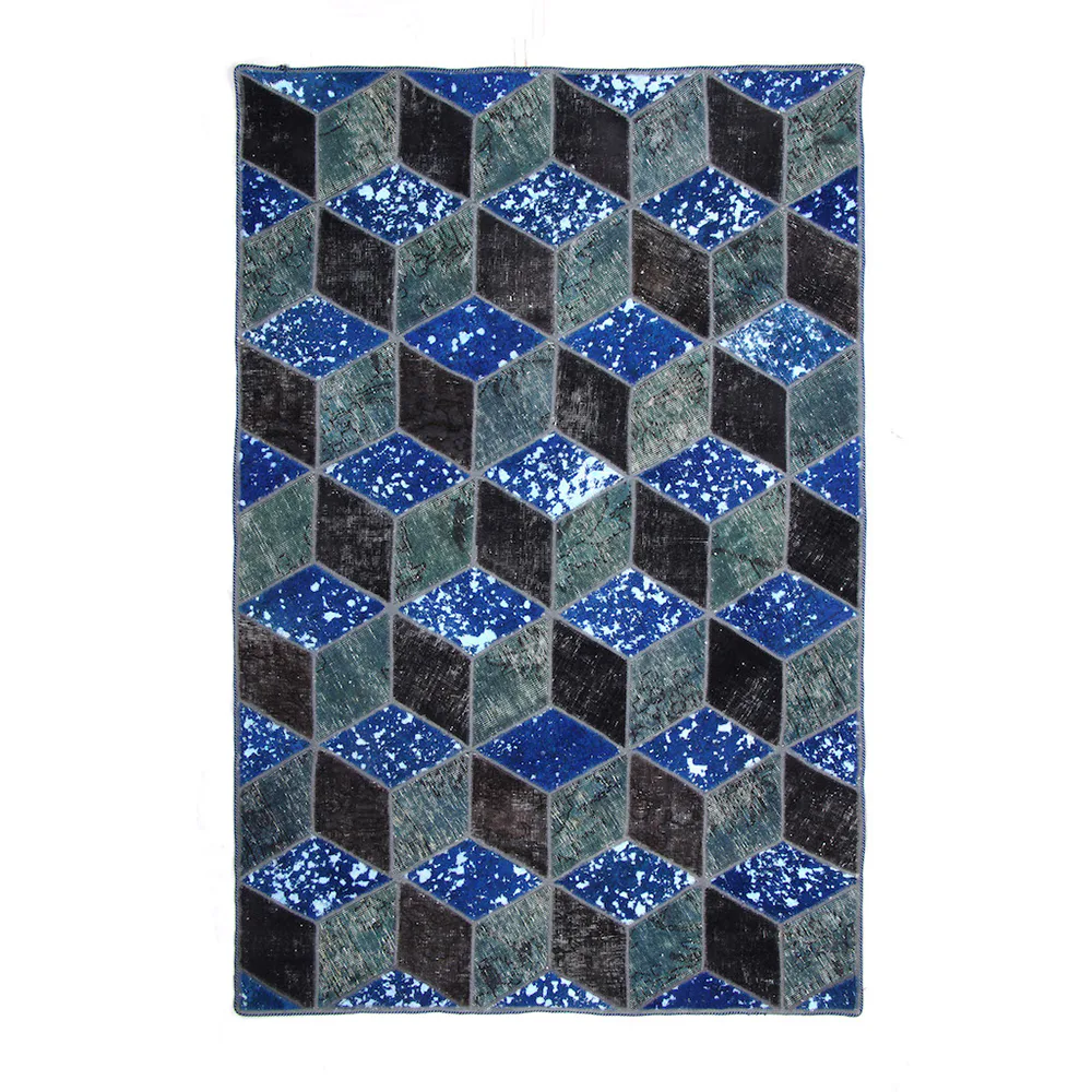 Persisk Patchworkmatta D-sign Handknuten 750759