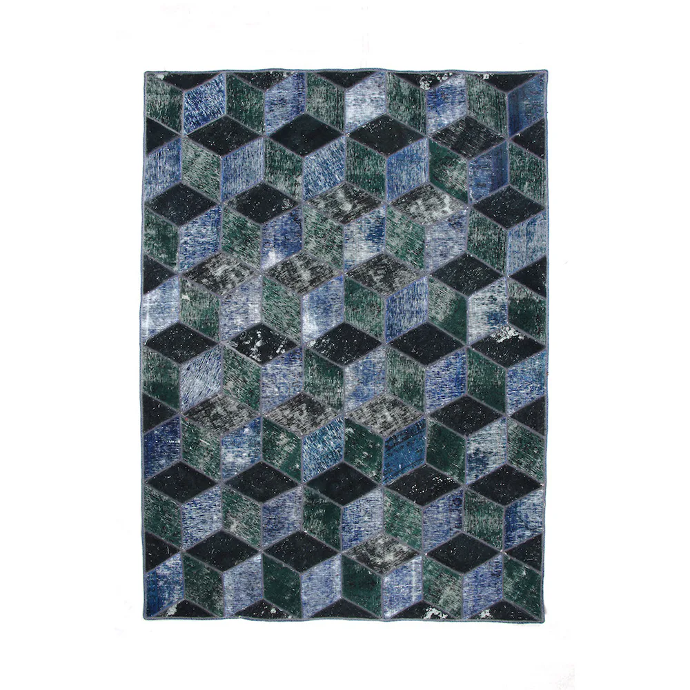 Persisk Patchworkmatta D-sign Handknuten 750760