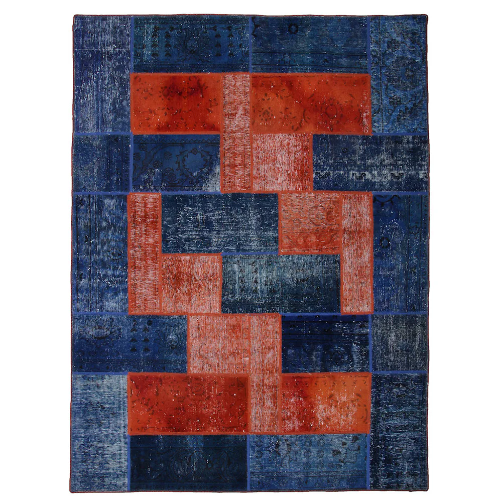 Persisk Patchworkmatta D-sign Handknuten 750772