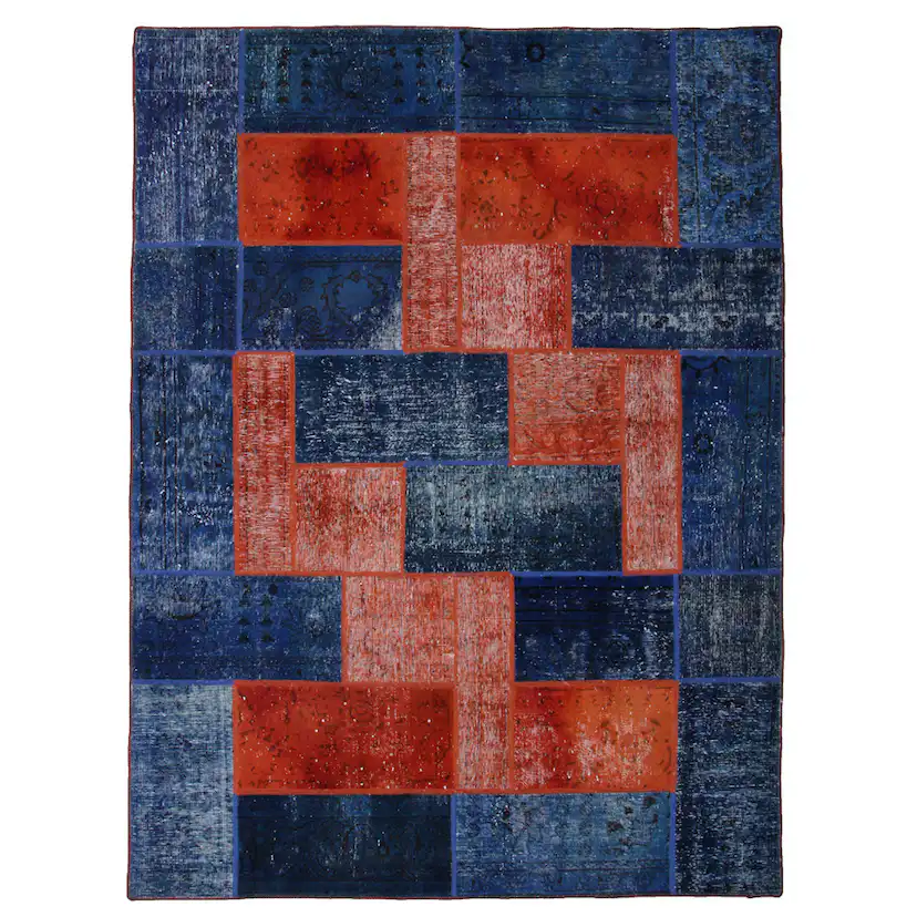 Persisk Patchworkmatta D-sign Handknuten 750772