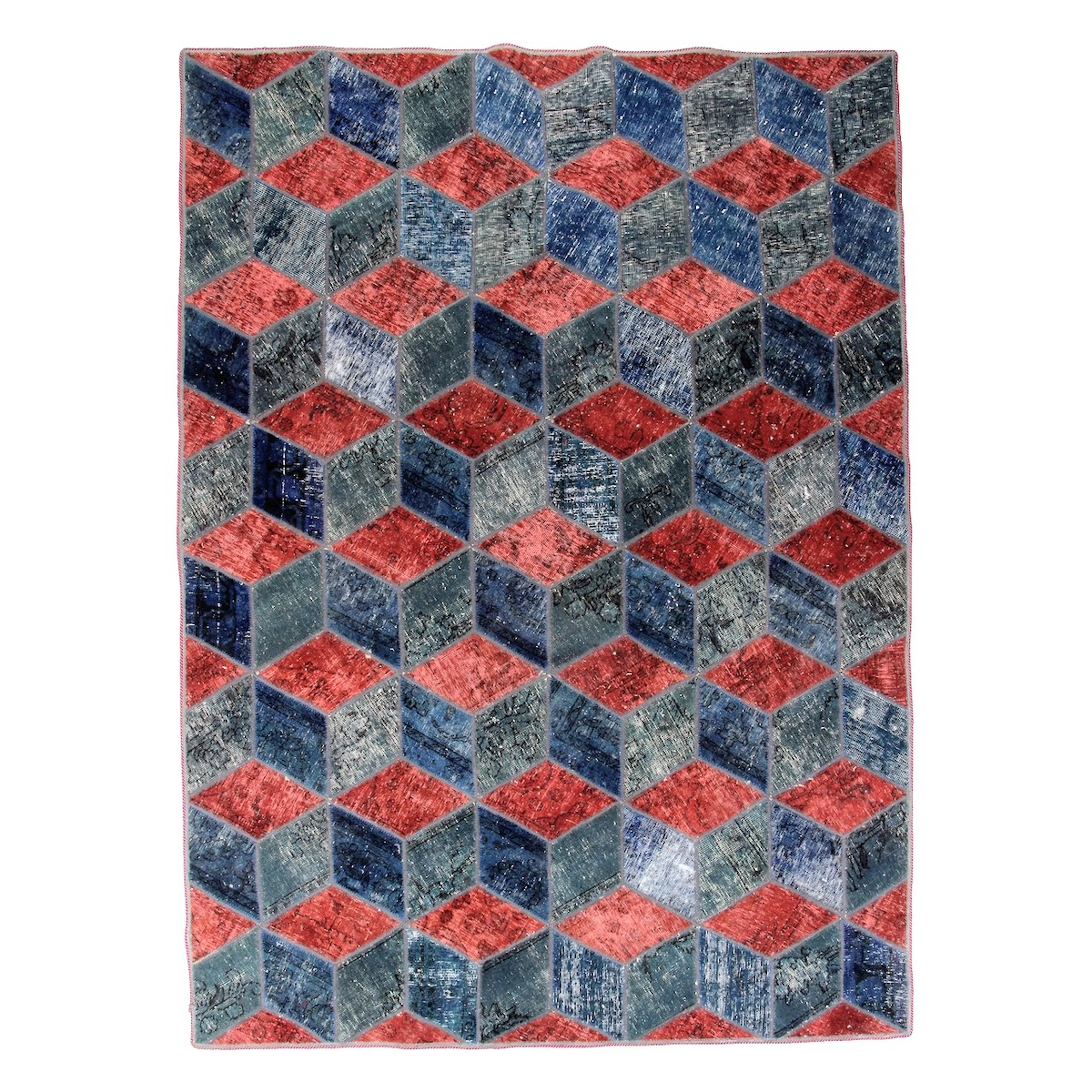 Persisk Patchworkmatta Arkiio Ull/Garn Tabriz 178x246