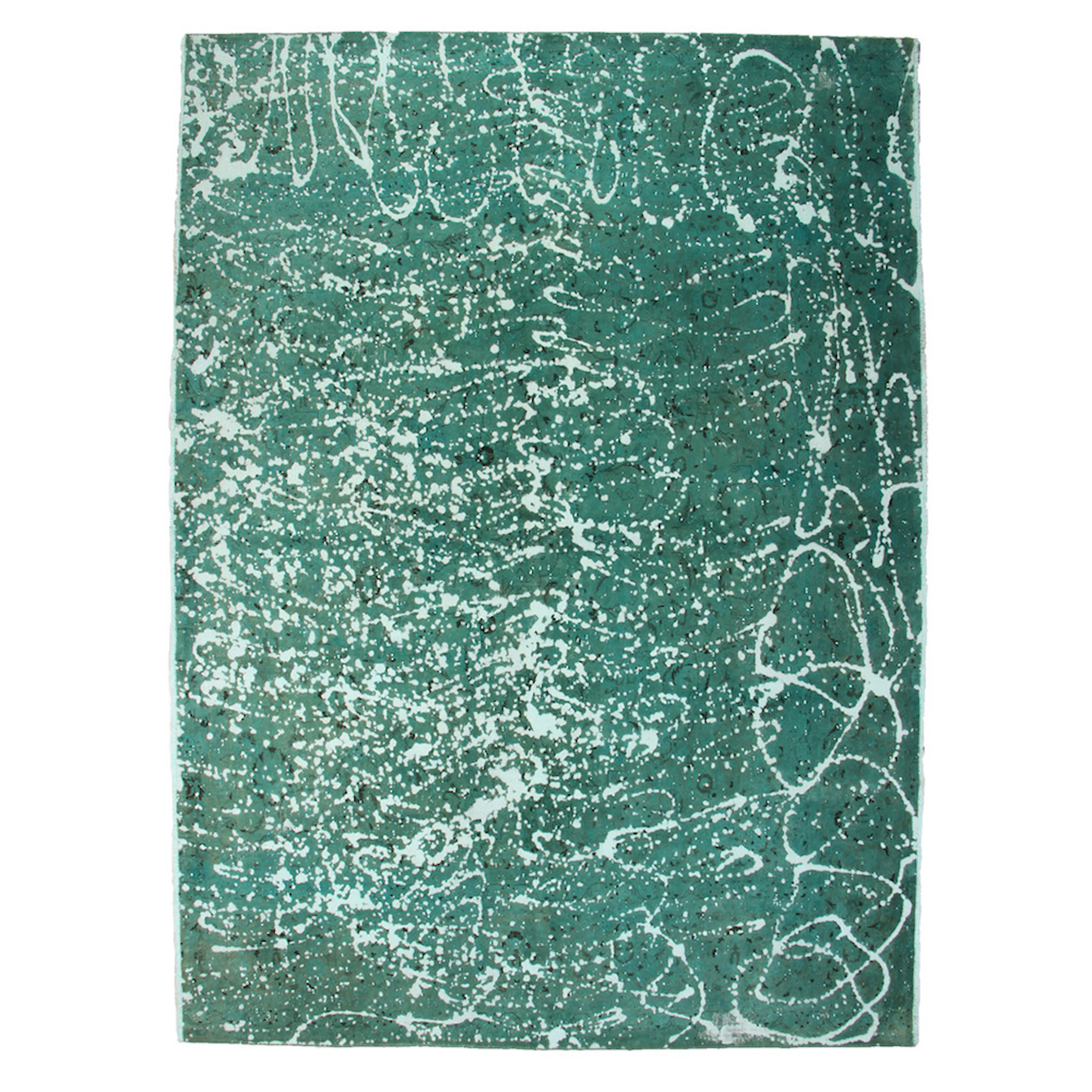 Persisk Vintagematta D-sign Handknuten 750795