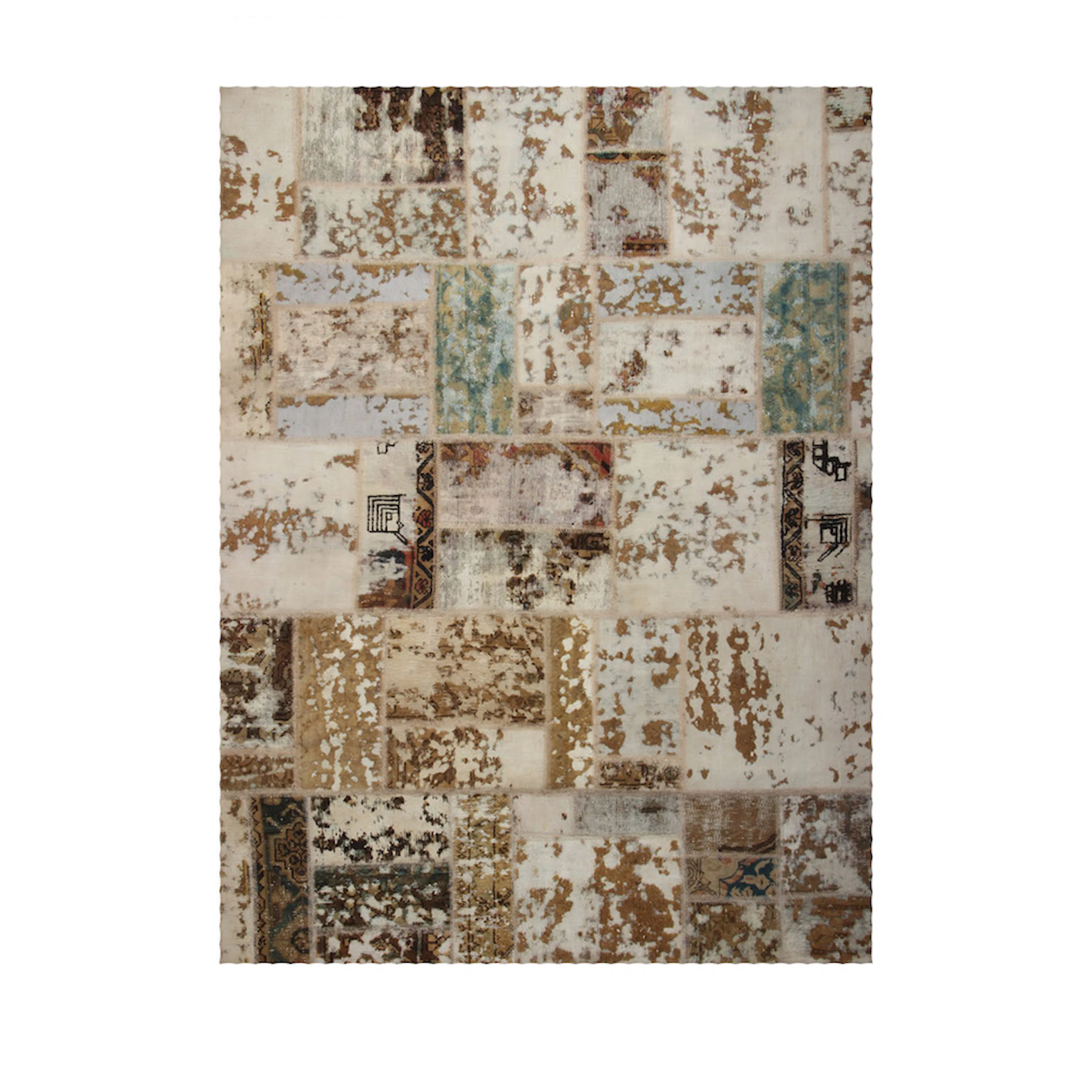 Persisk Patchworkmatta D-sign Handknuten 750900