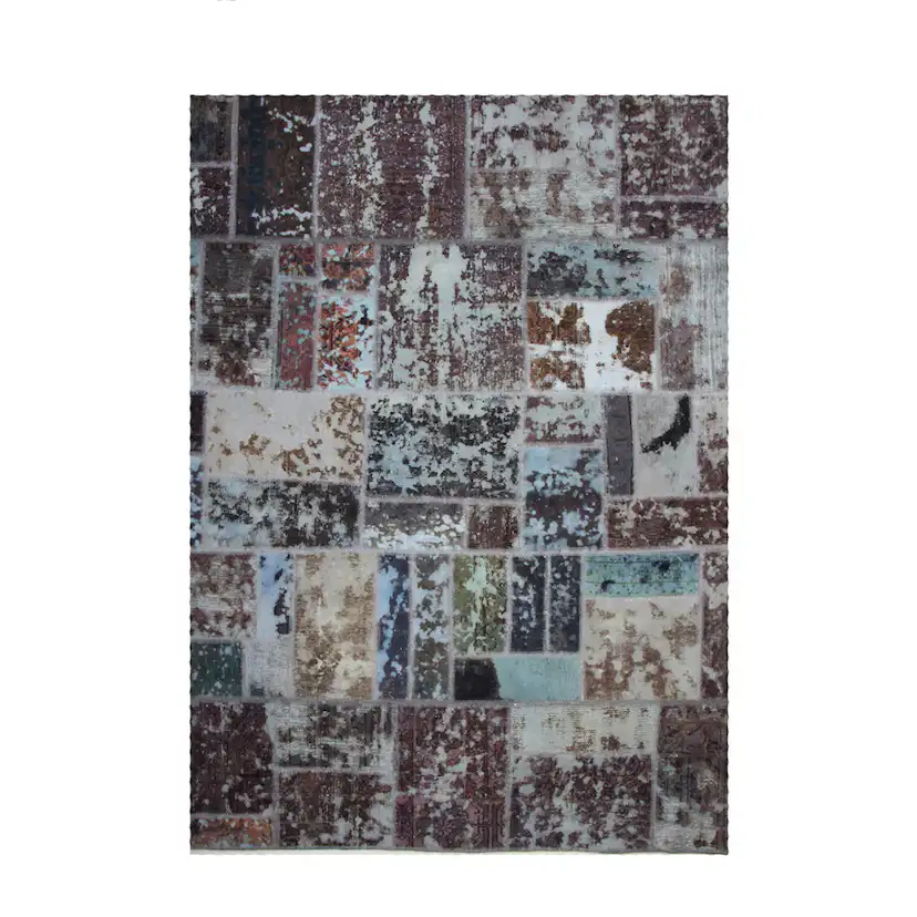 Persisk Patchworkmatta D-sign Handknuten 750914