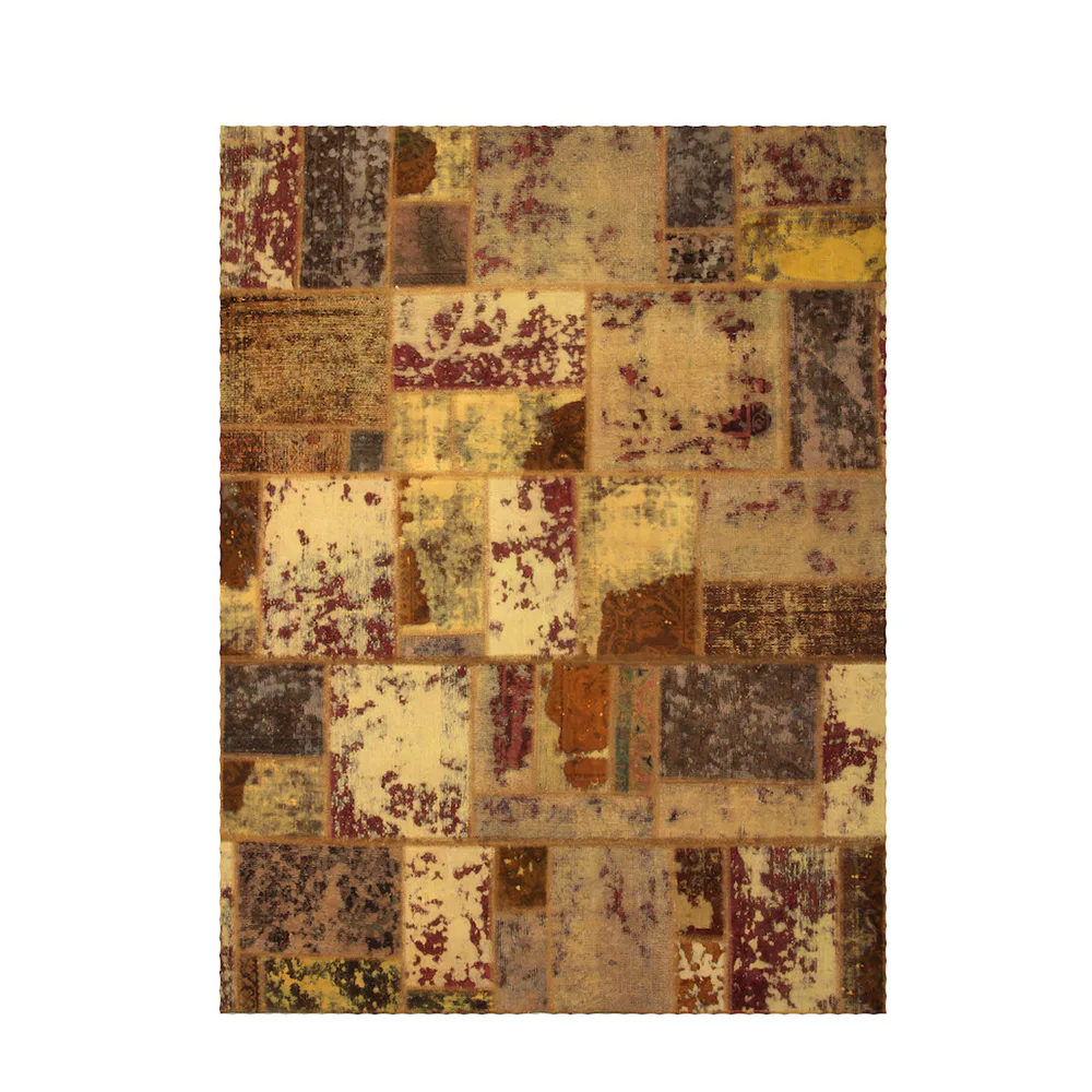 Persisk Patchworkmatta D-sign Handknuten 750916