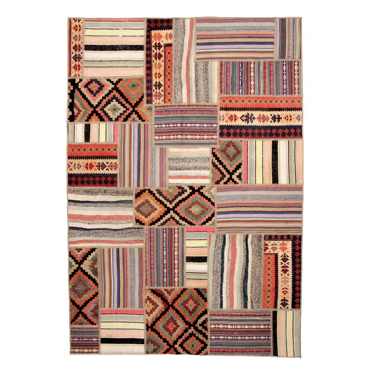 Persisk Patchworkmatta Arkiio Shiraz/Azerbajdzjan Flerfärgad 160x231