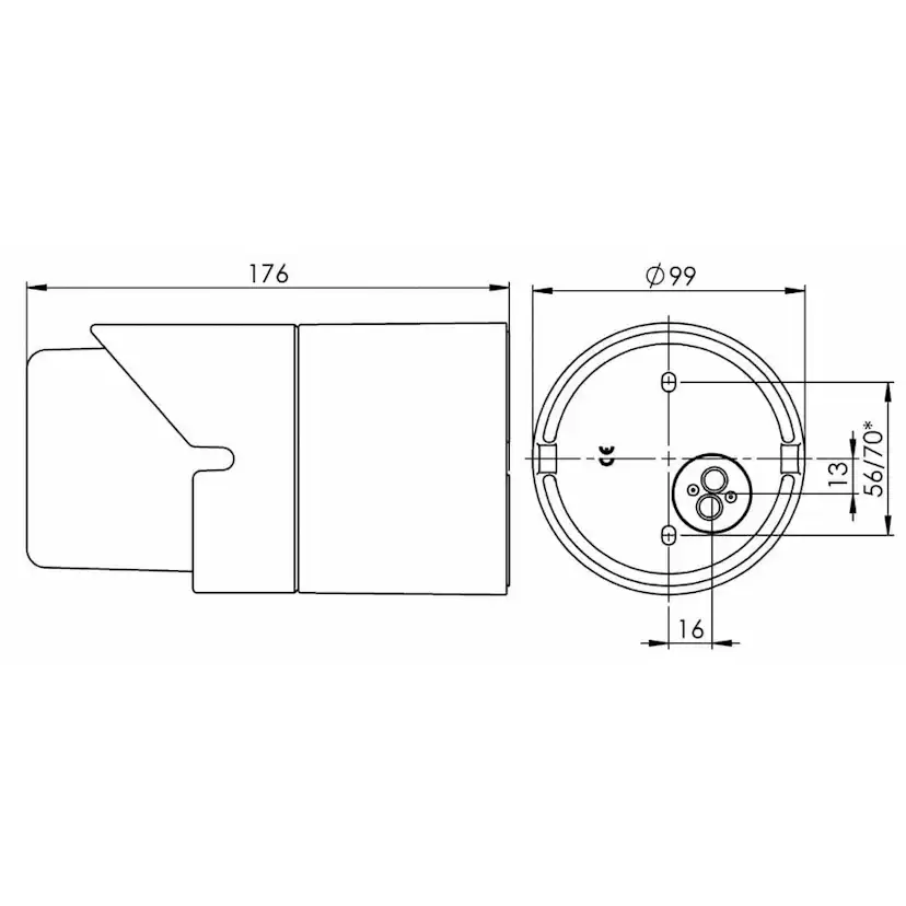 Väggarmatur Ifö Electric Light On Skärm Vit IP44 E27