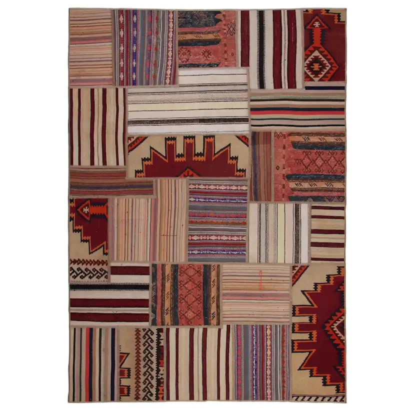 Persisk Patchworkmatta Arkiio Kelim Shiraz/Azerbajdzjan 165x237