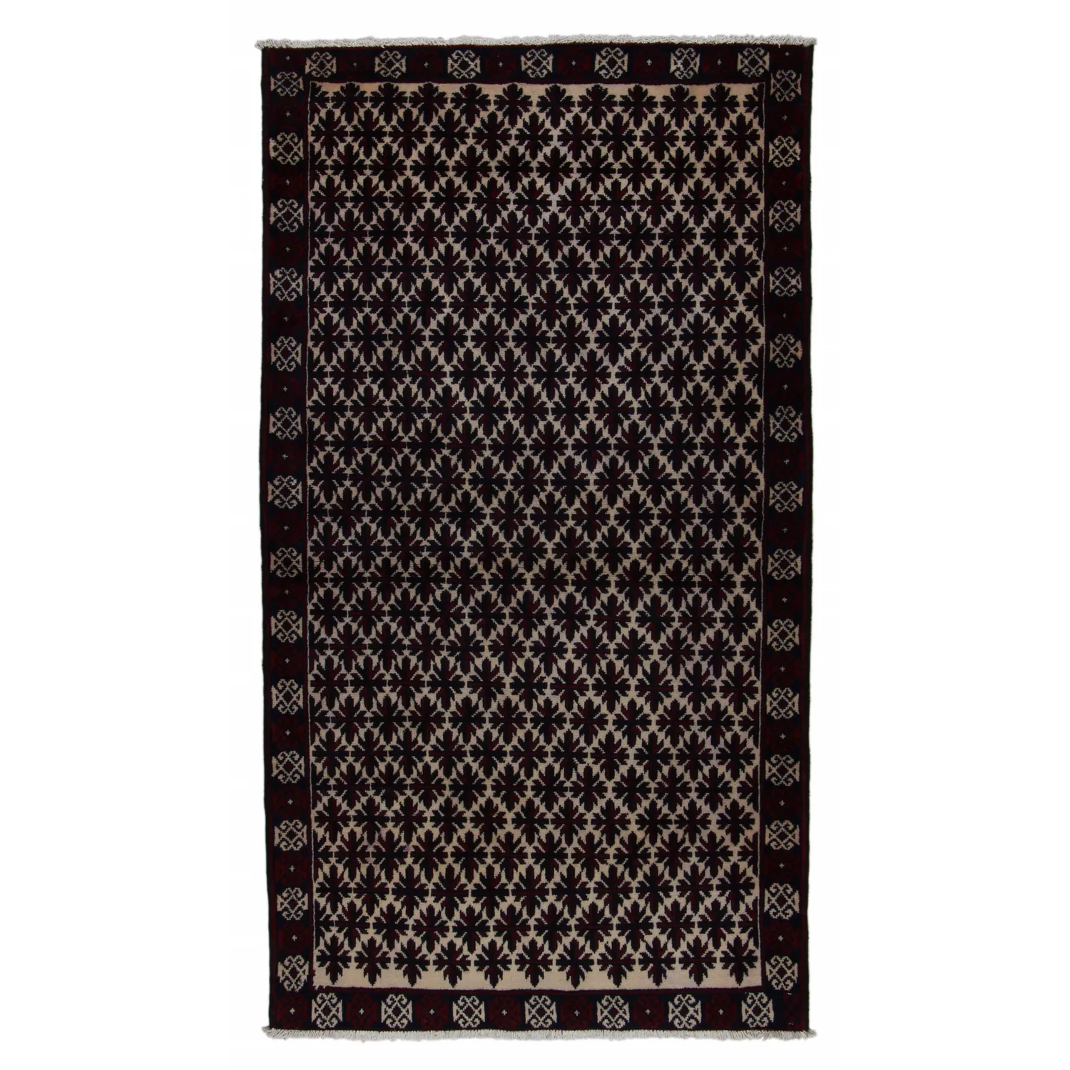 Persisk Matta Arkiio Beluch Creme/Svart 104x191