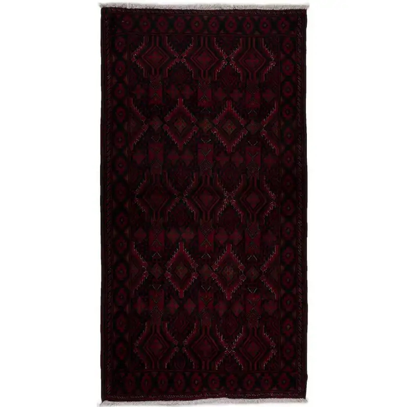 Persisk Matta Arkiio Beluch Svart 104x201