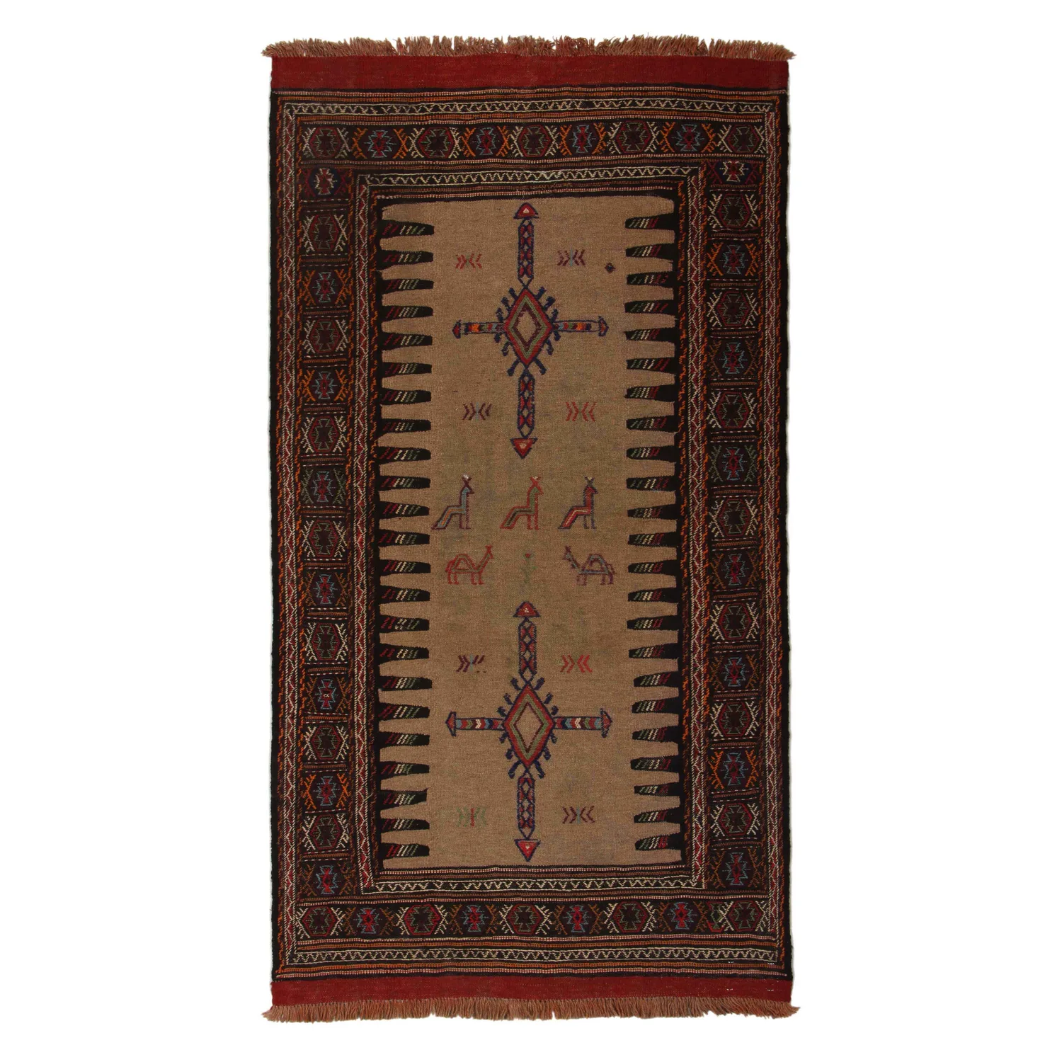 Persisk Nålmatta Arkiio Quchan Kelim Exklusiv 100x183