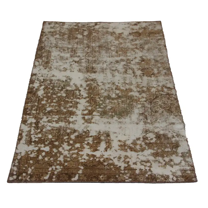 Persisk Matta Arkiio Tabriz Vintage Brun 108x180