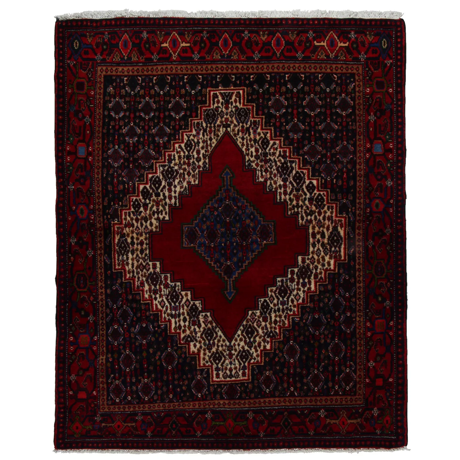 Handvävd Matta Arkiio Persisk Enkelvävd Senneh 128x159