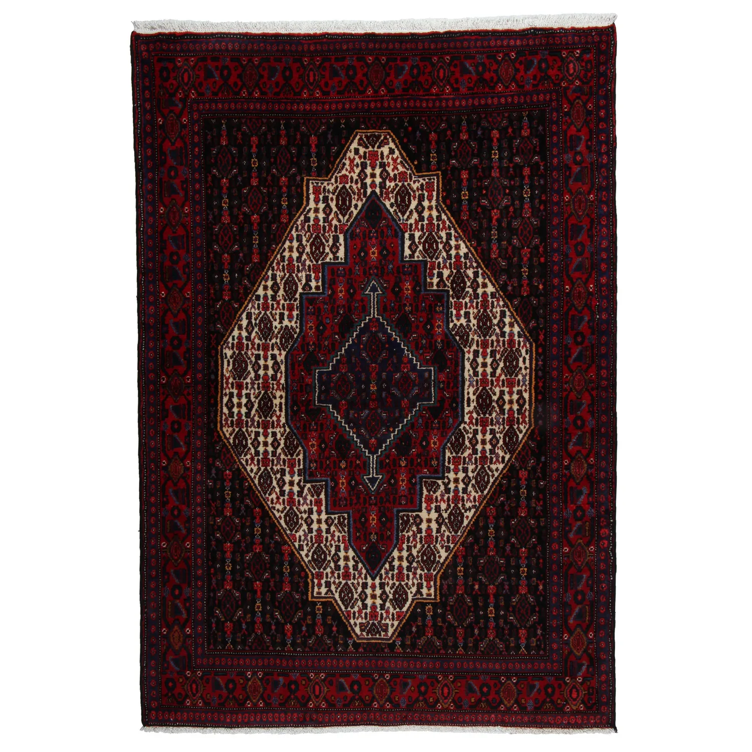 Persisk Matta Arkiio Senneh Exklusiv Enkelvävd 130x179