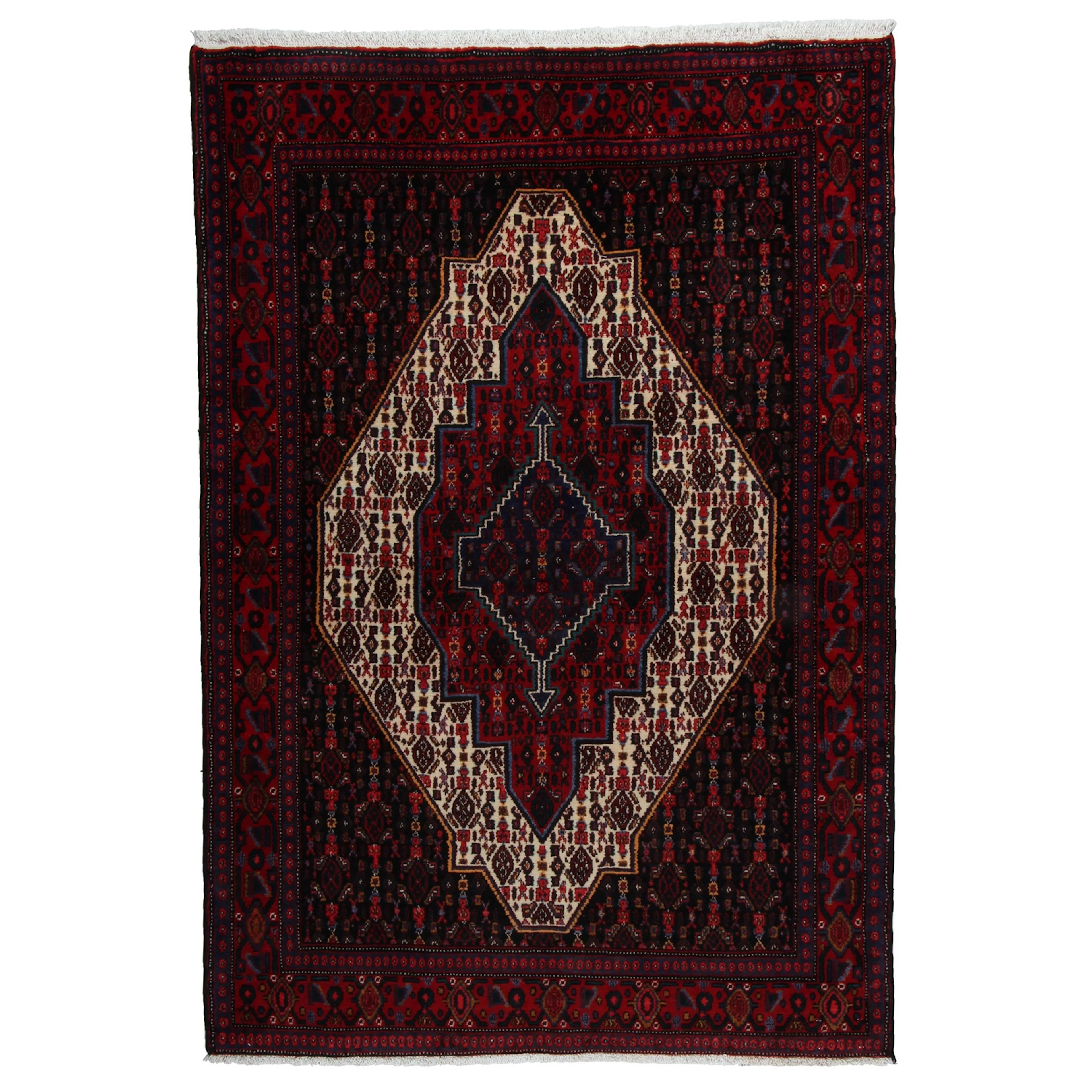 Persisk Matta Arkiio Senneh Exklusiv Enkelvävd 130x179