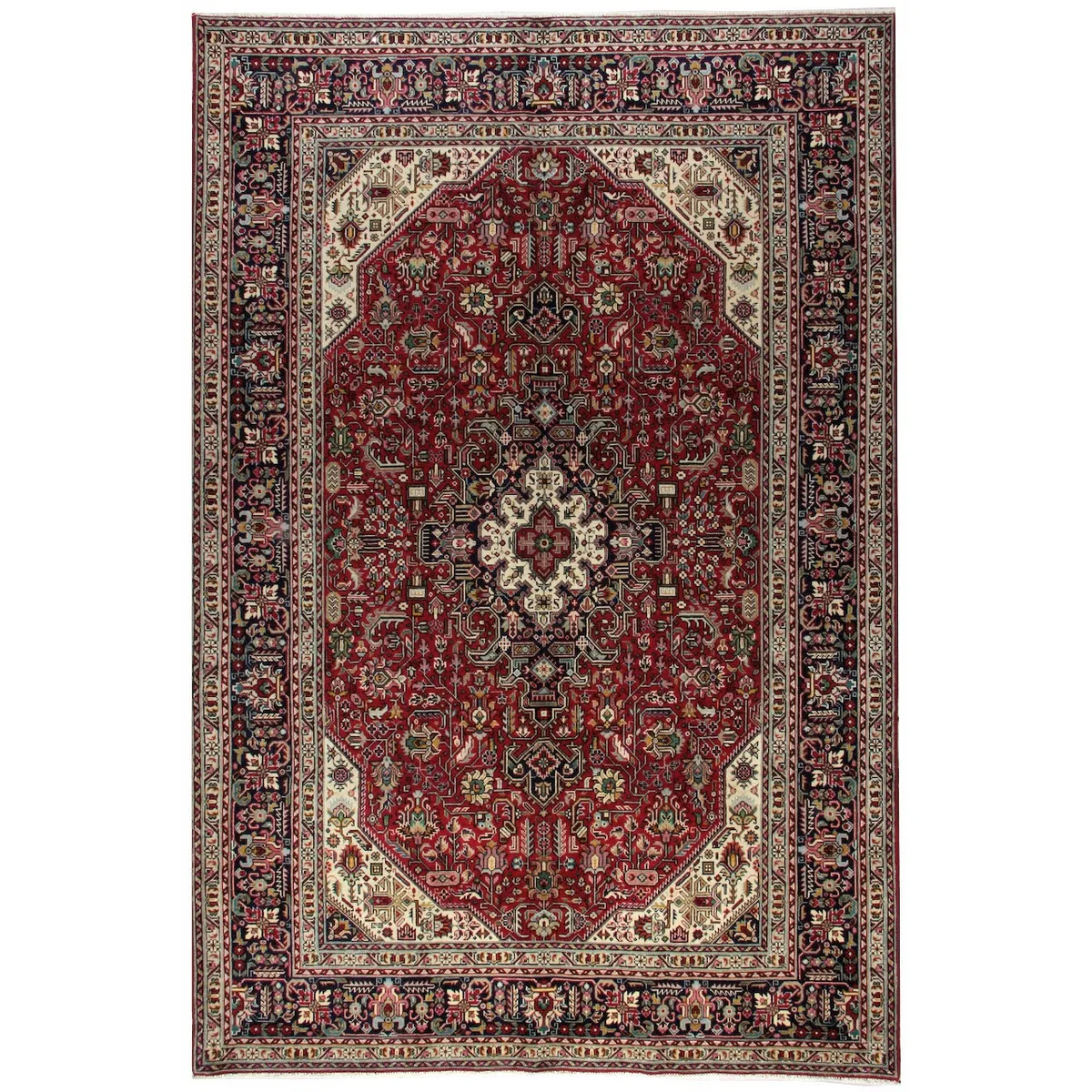 Persisk Matta Arkiio Tabriz Vintage Original 195x293