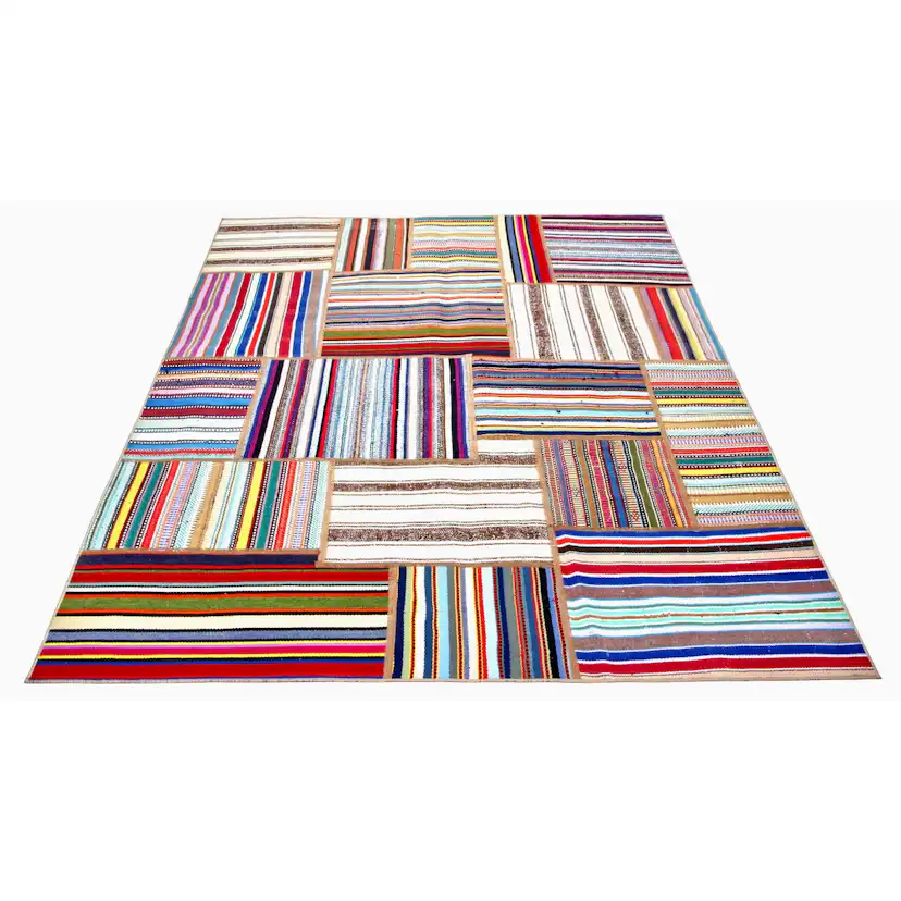 Persisk Patchworkmatta Arkiio Flerfärgad 155x200