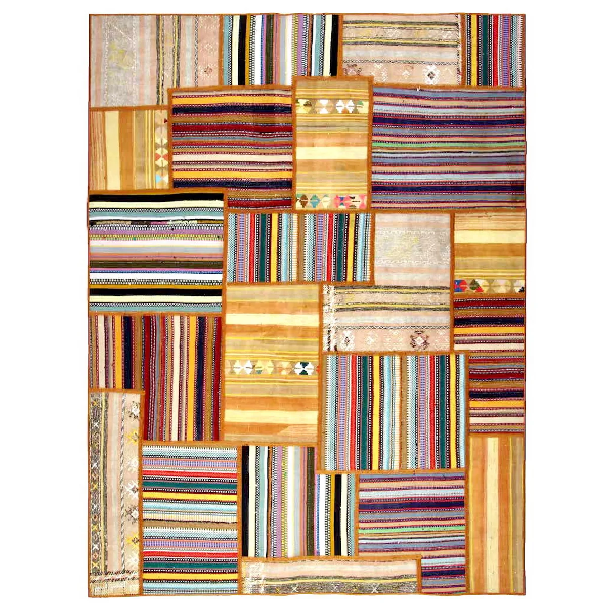 Persisk Patchworkmatta Arkiio Flerfärgad 155x205