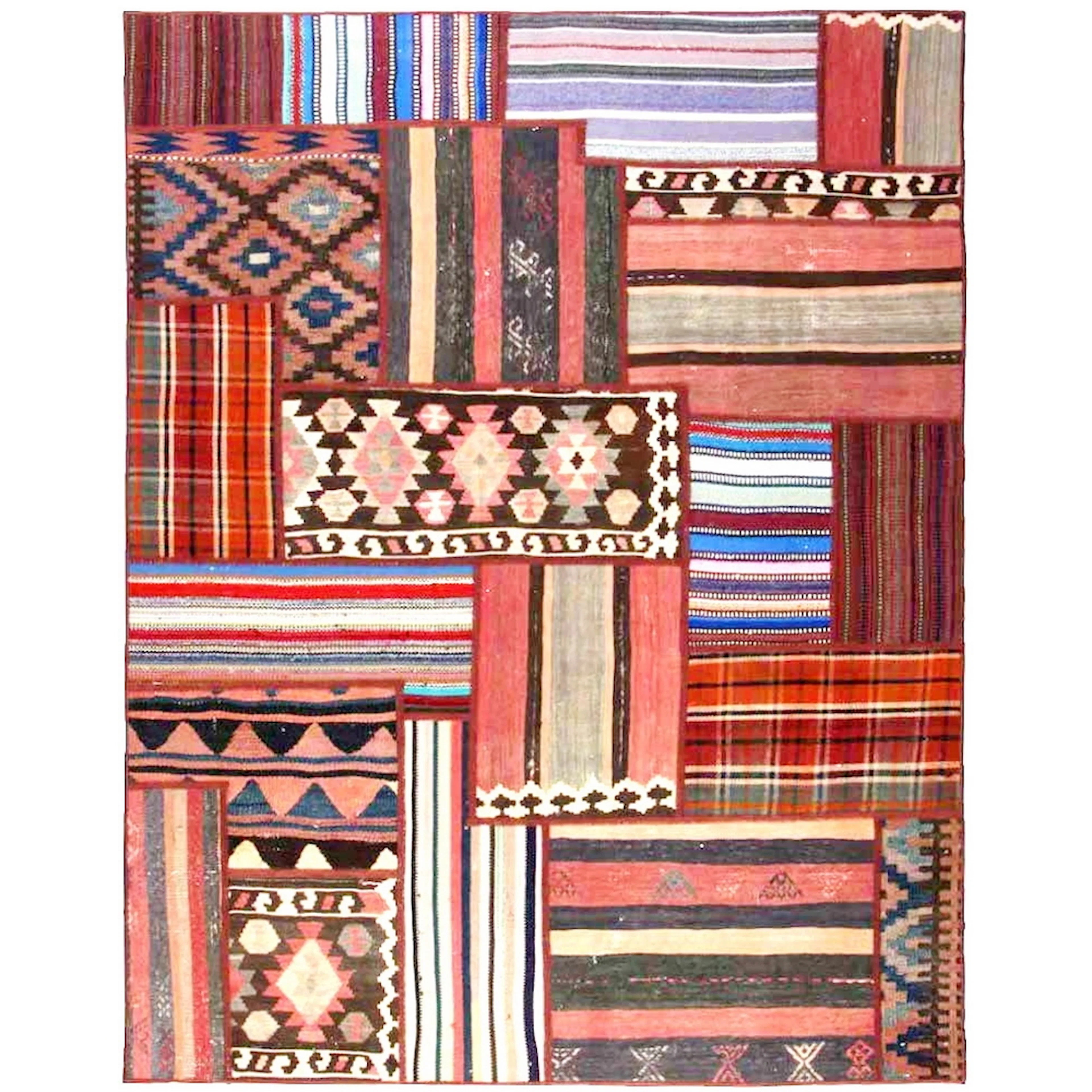 Persisk Patchworkmatta Arkiio Flerfärgad 158x205