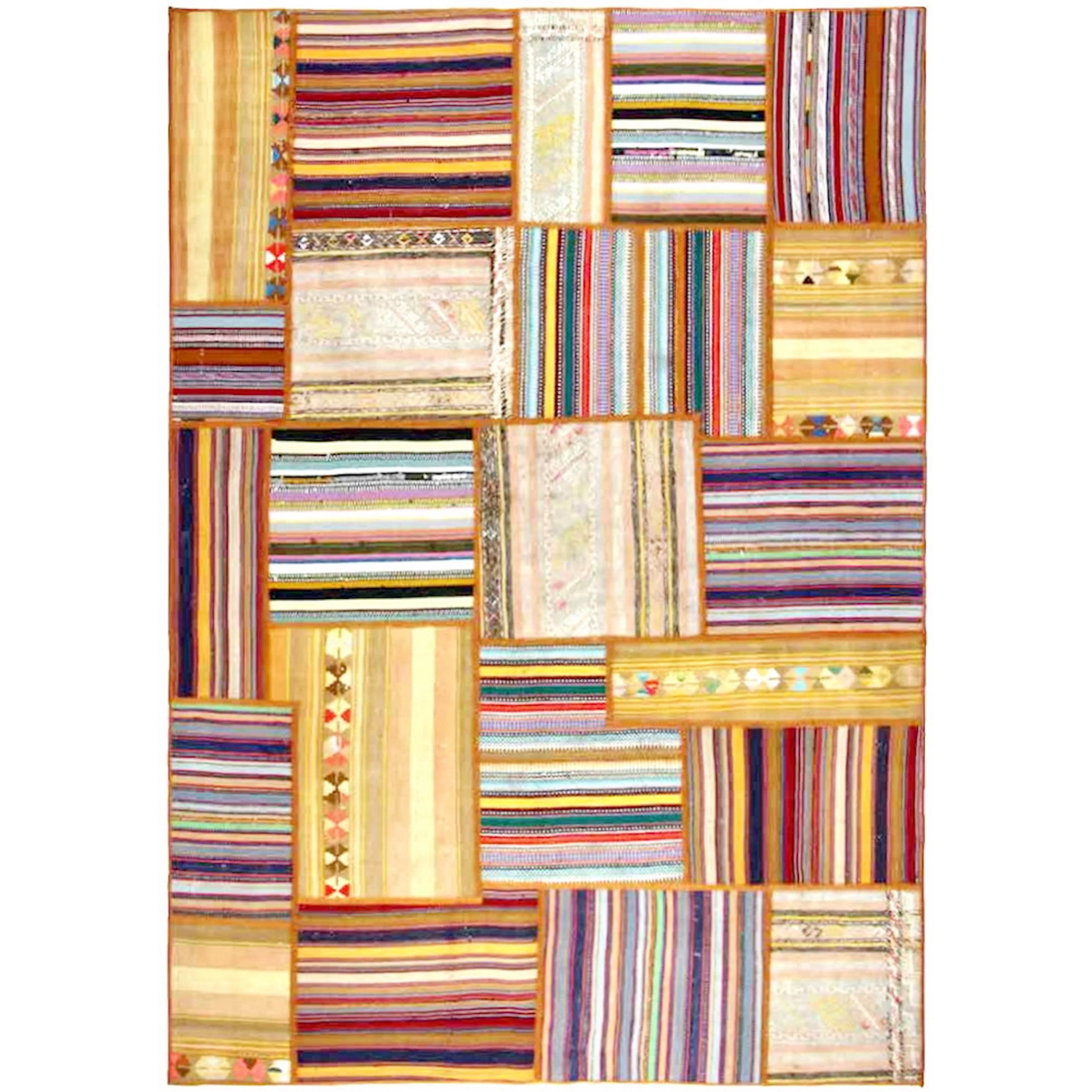 Persisk Patchworkmatta Arkiio Flerfärgad 162x233