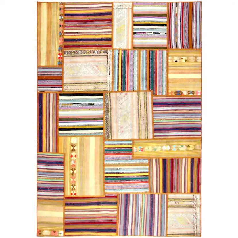 Persisk Patchworkmatta Arkiio Flerfärgad 162x233