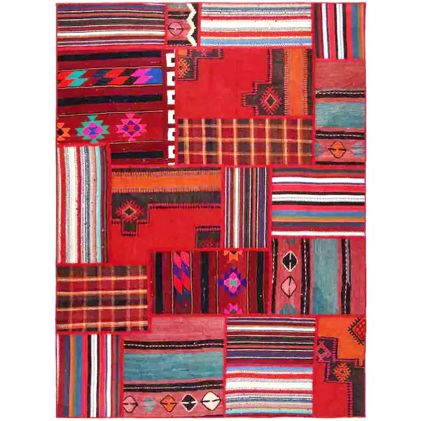 Persisk Patchworkmatta Arkiio Flerfärgad 153x206