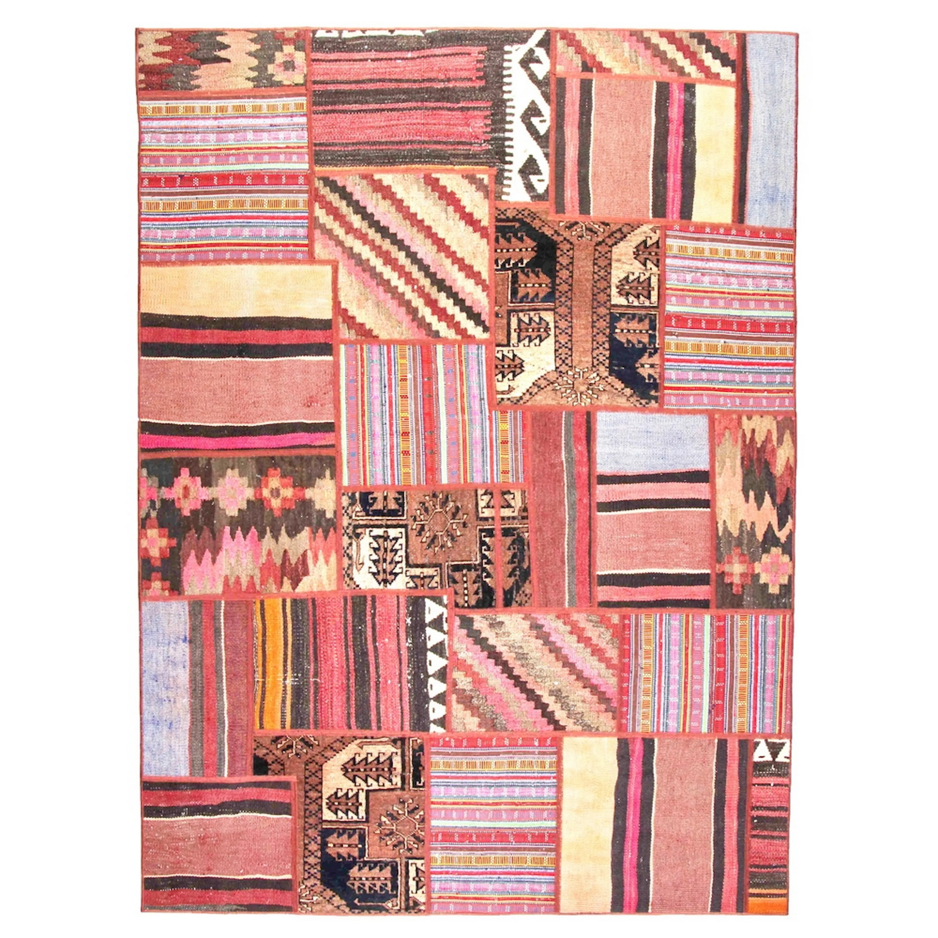 Persisk Patchworkmatta Arkiio Flerfärgad 168x228