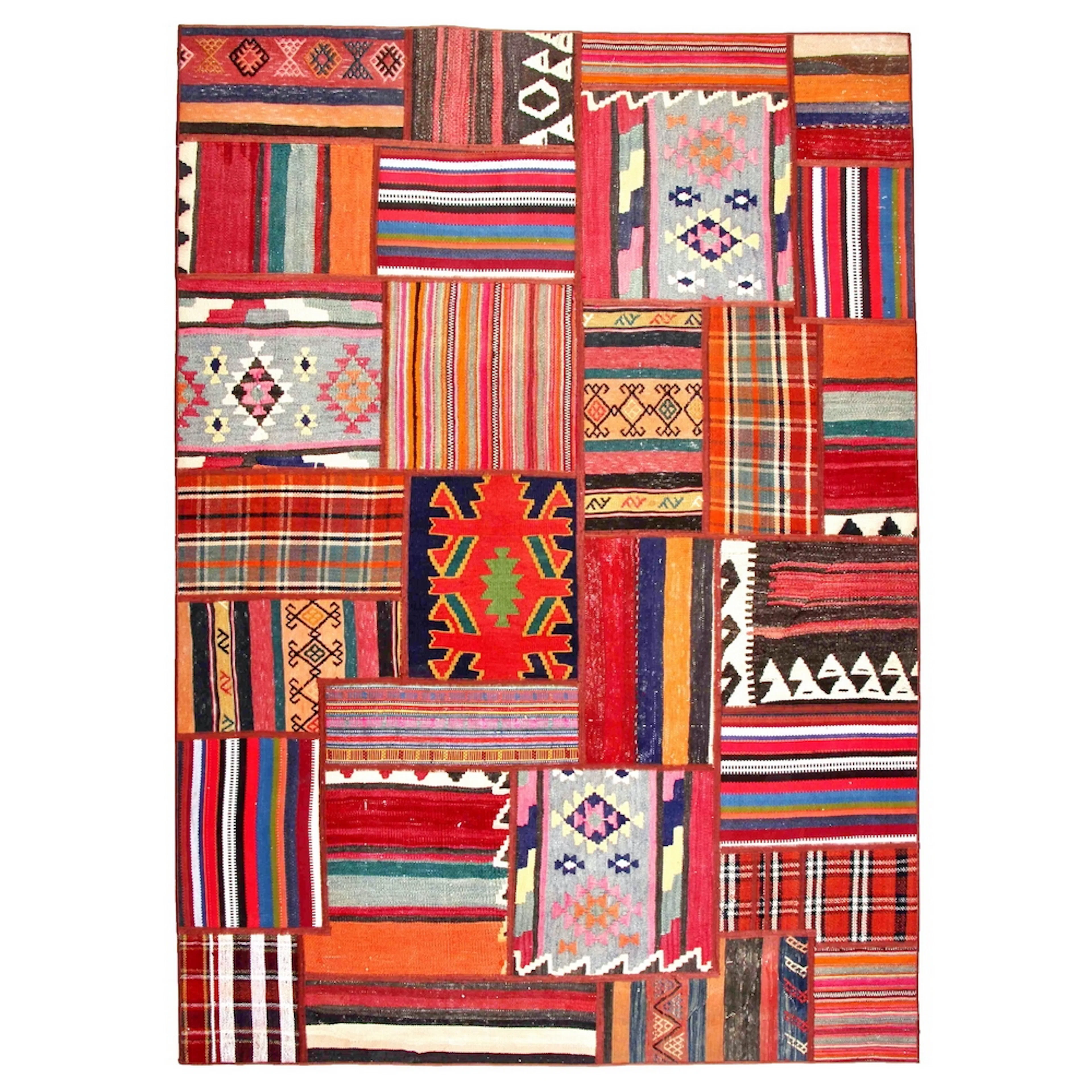 Persisk Patchworkmatta Arkiio Flerfärgad 165x233