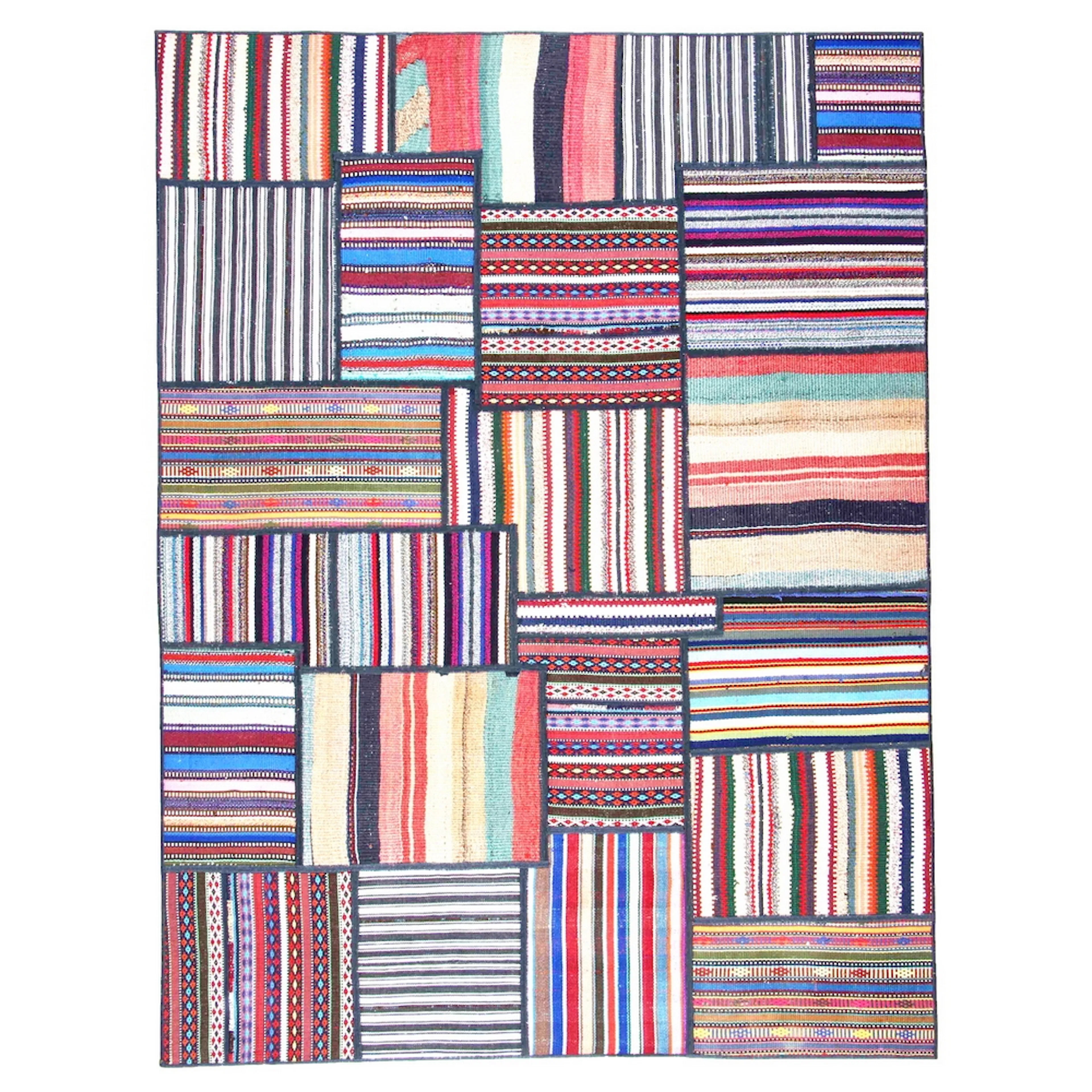 Persisk Patchworkmatta Arkiio Flerfärgad 155x208