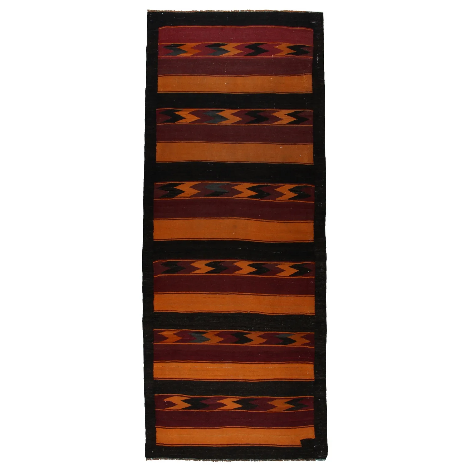 Handvävd Matta Arkiio Afghan Kelim Flerfärgad 130x334