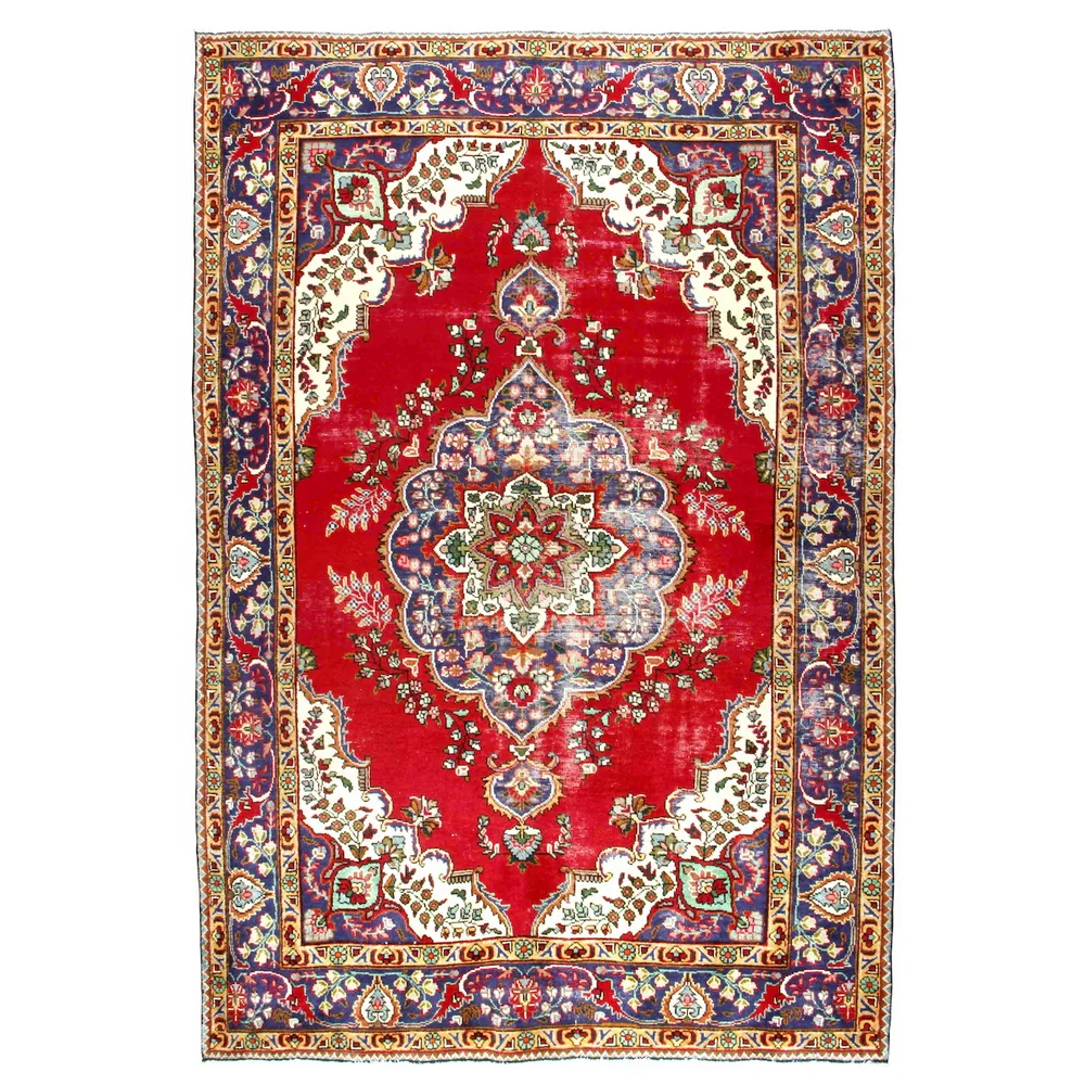 Persisk Matta Arkiio Tabriz Vintage Original 193x294