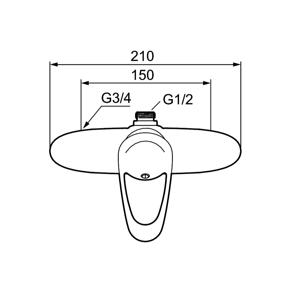 Duschblandare FM Mattsson 9000E Ettgreppsblandare