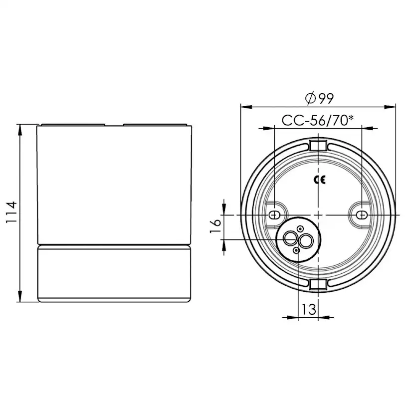 Downlight Ifö Electric Light On 35W Bastu