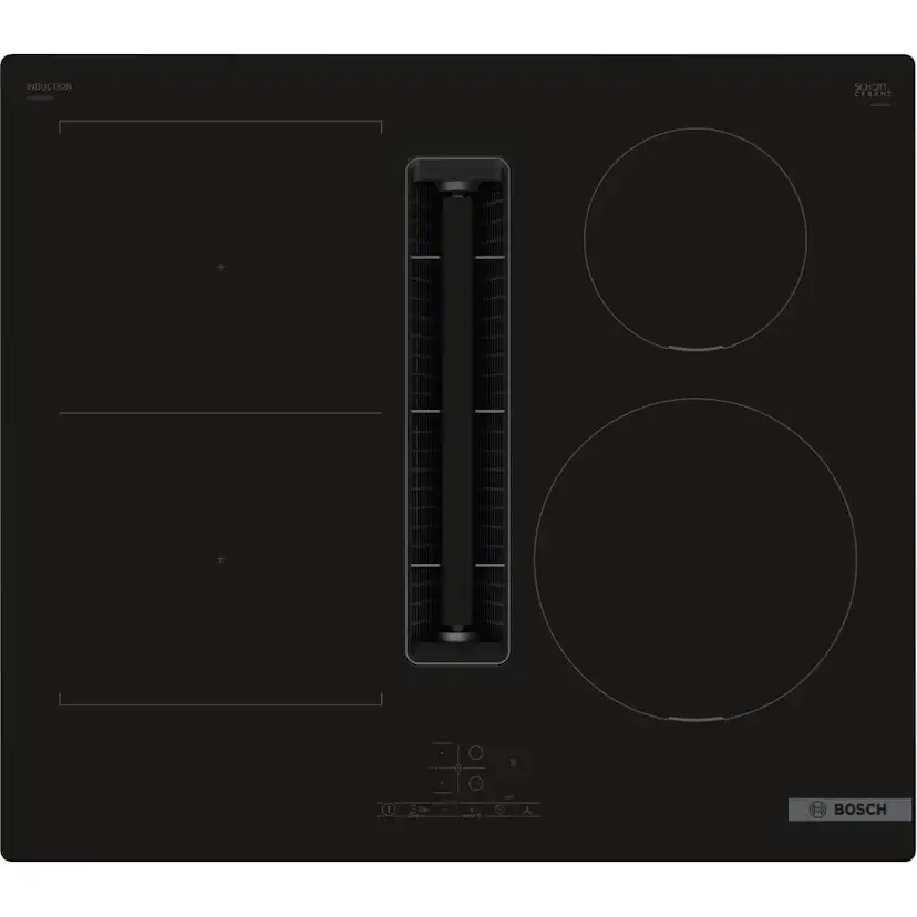 Induktionshäll Bosch PVS611B16E Serie 4 med Inbyggd Fläkt 60 cm med TouchSelect-styrning