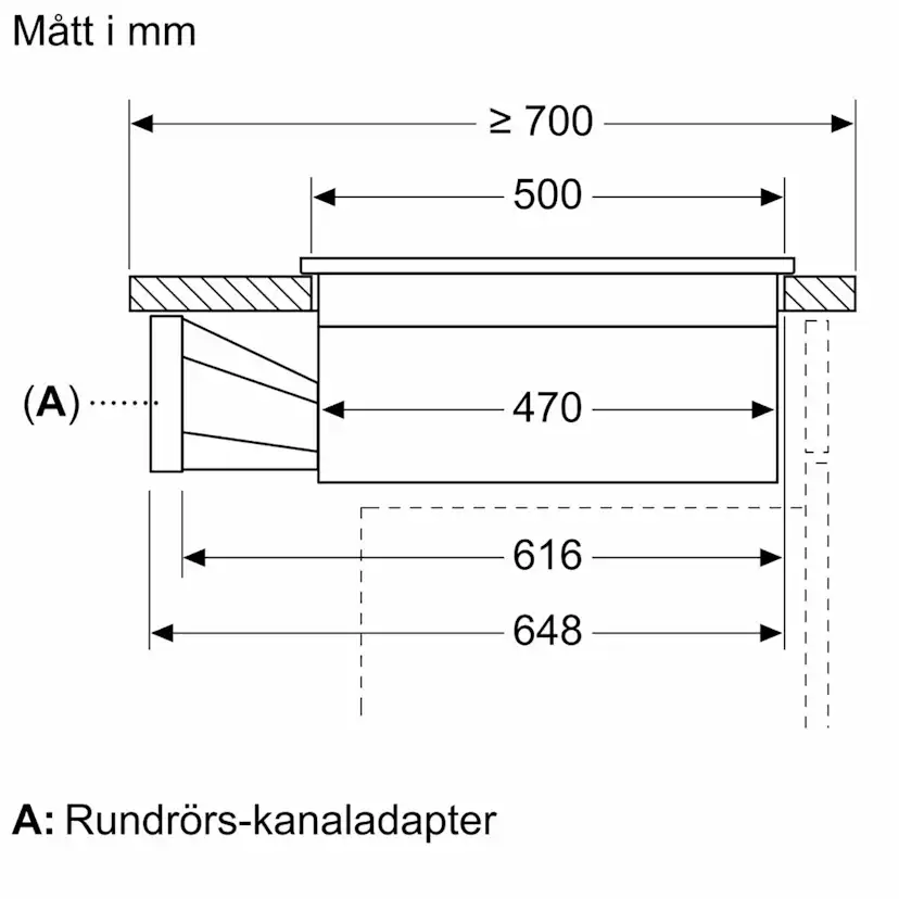 Induktionshäll Siemens ED751HQ26E Med Inbyggd Fläkt 70 cm Utan Ram
