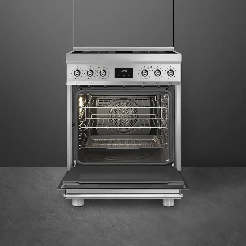 Induktionsspis Smeg C6IPXM2 Rostfri med Pyrolytisk Rengöring och Timerfunktion