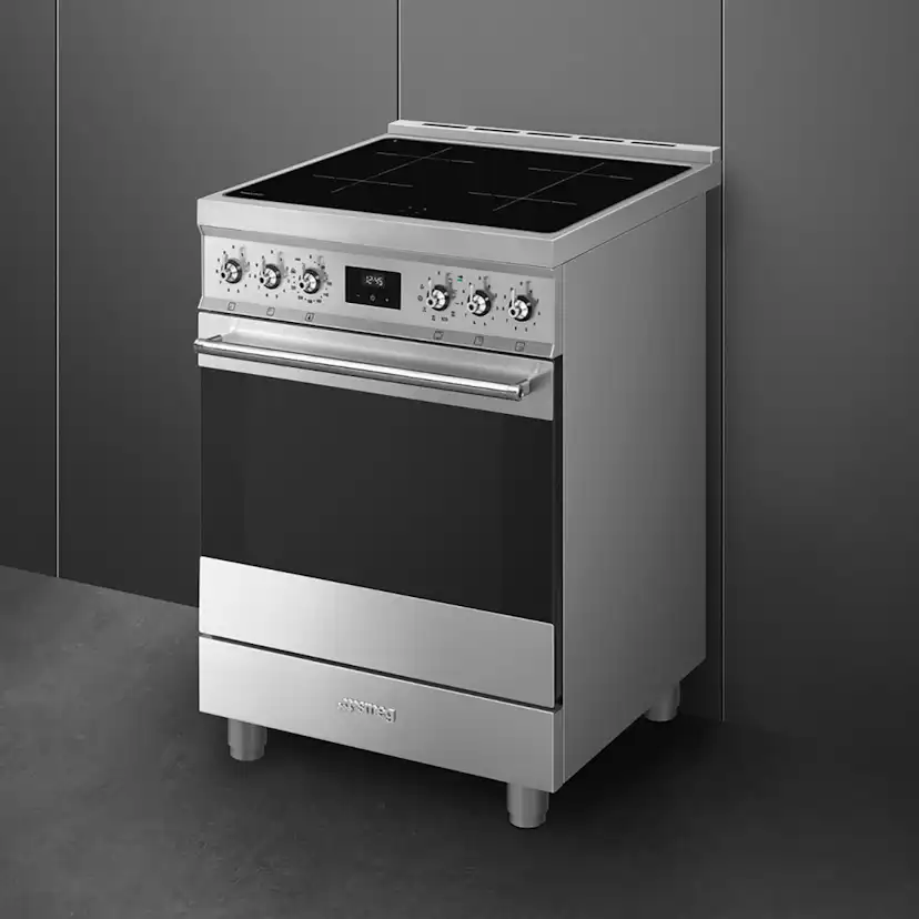 Induktionsspis Smeg C6IPXM2 Rostfri med Pyrolytisk Rengöring och Timerfunktion