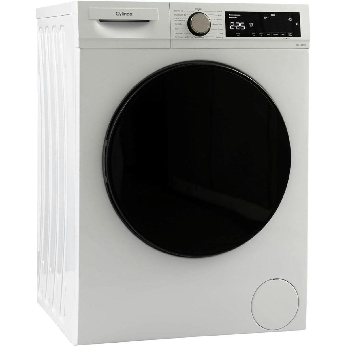 Frontmatad Tvättmaskin Cylinda FT4494MA med Mikrofiberfilter och Kapacitet 9 kg